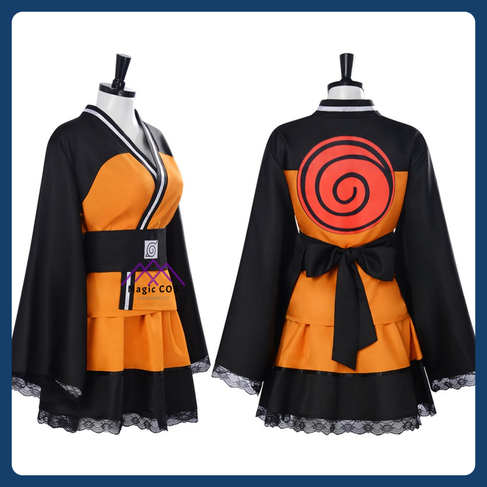 Anime Cosplay Kimono - Anime Shippuden Cosplay Costume Uzumaki Role