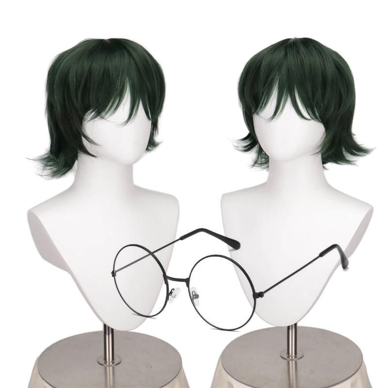 Jujutsu Kaisen Uniform - Short Green Hair Glasses Shimetsu Kaiyuu