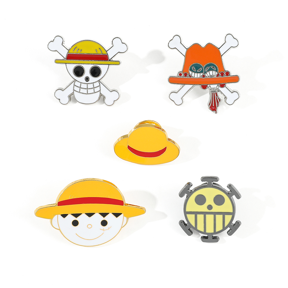 Anime Cosplay One Piece - 5 Pcs Cartoon Monkey D. Luffy