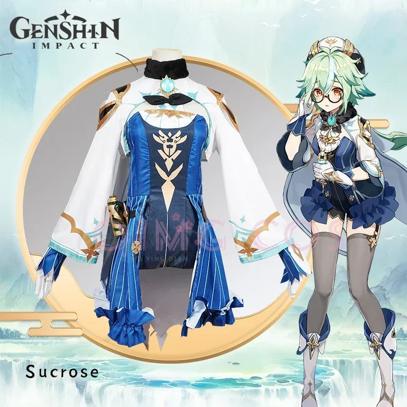 Cosplay Anime Top - Genshin Impact Sucrose Cosplay Costume Adult