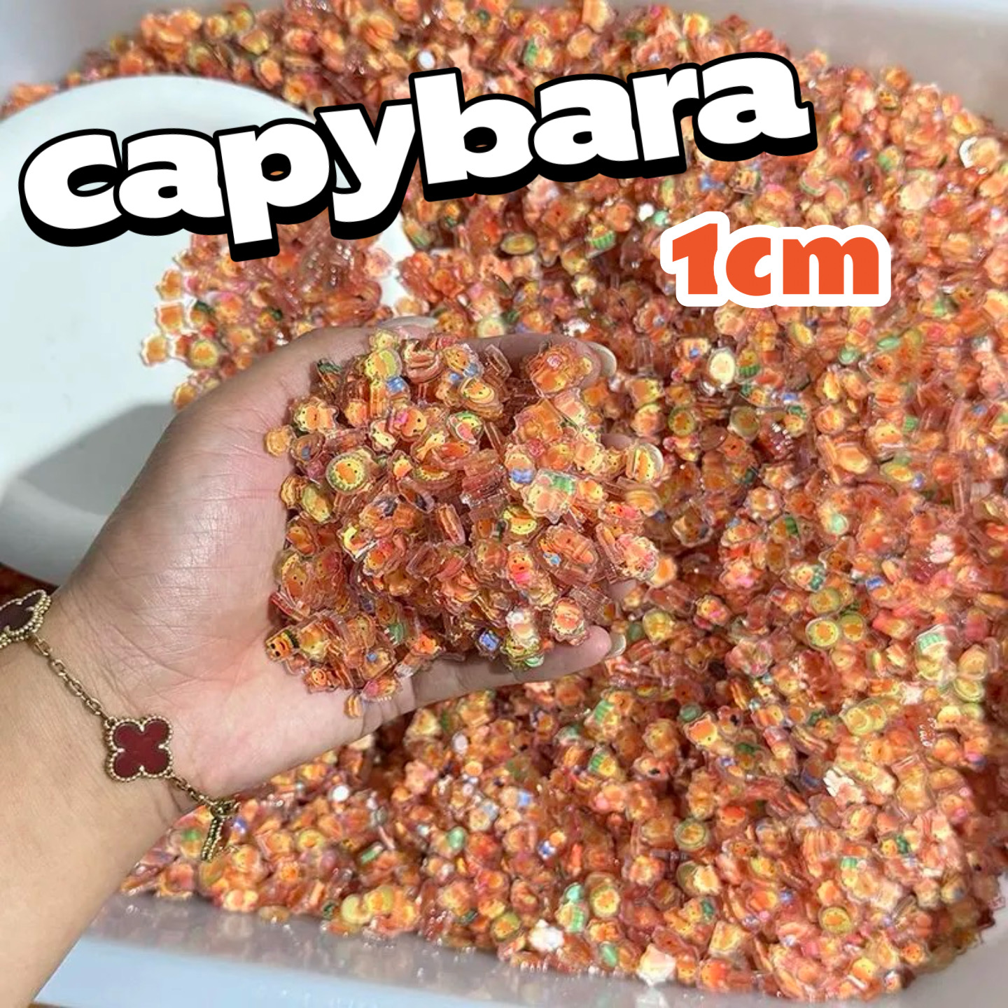 Anime Cosplay Diy - 50-800pcs1/2cm Mini Capybara Acrylic Board DIY