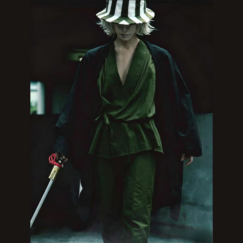 Anime Cosplay Kimono - Anime Bleach Cosplay Urahara Kisuke Gotei