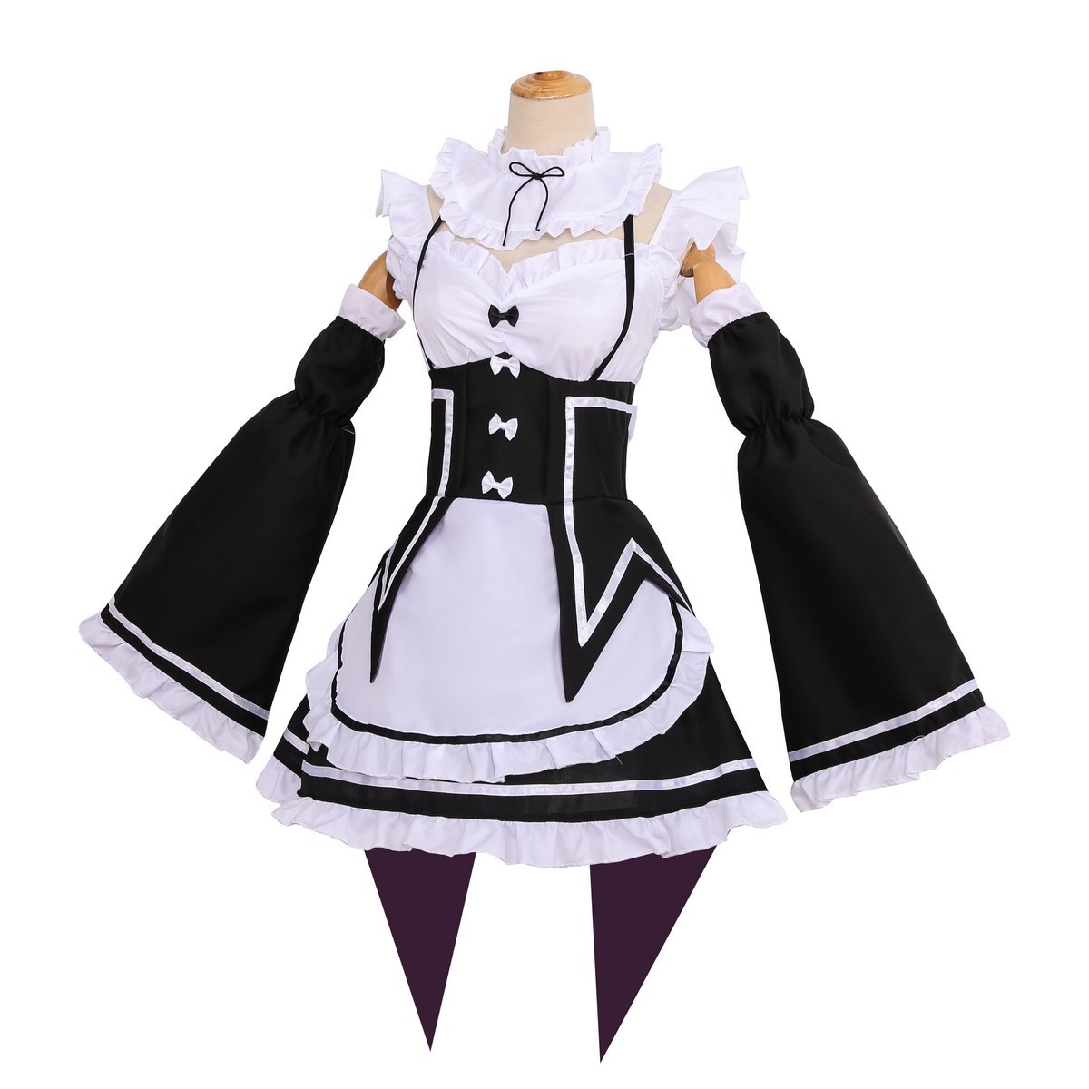 Anime Re Zero Rem Cosplay Cost - Re Zero Rem Wig 评论和价格