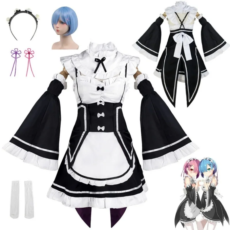Rem Ram Anime Re:Life in a dif - Re Zero Rem Wig 评论和价格
