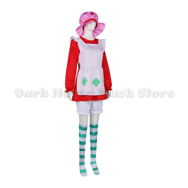 Vintage Strawberry Shortcake C - Anime Cosplay Dress For Women 评论和价格