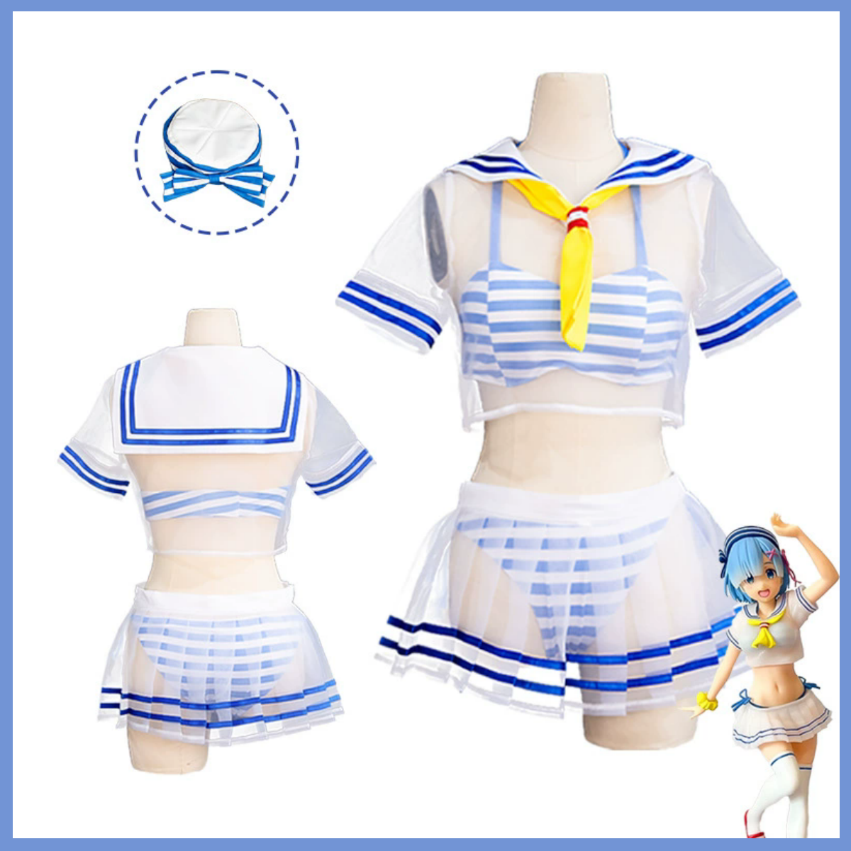 XqAnime Re:Life in A Different - Re Zero Rem Wig 评论和价格
