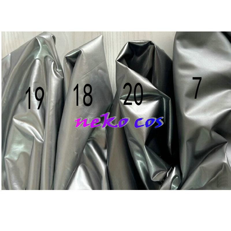 silver Stretchy PU Leather for - Anime Cosplay Diy 评论和价格