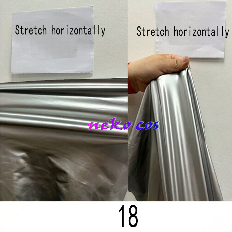 silver Stretchy PU Leather for - Anime Cosplay Diy 评论和价格