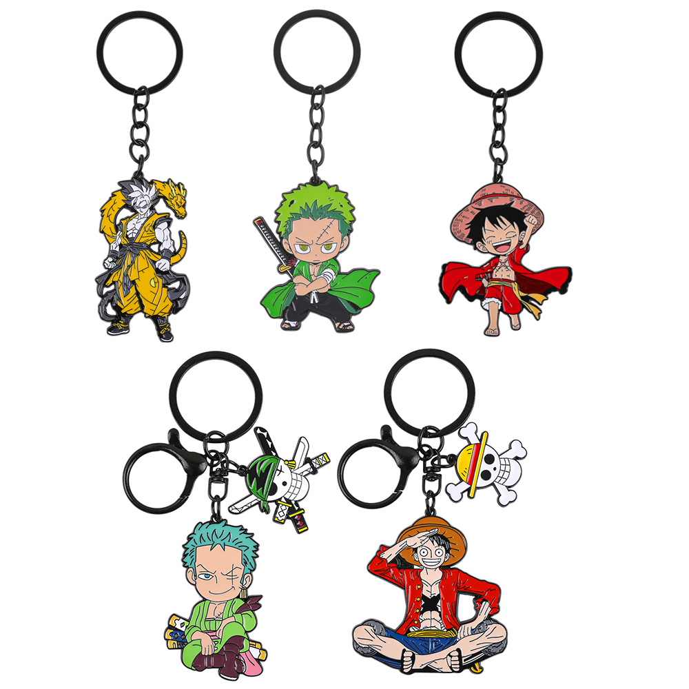 One Piece Anime Keychain Set - - Anime Cosplay One Piece 评论和价格
