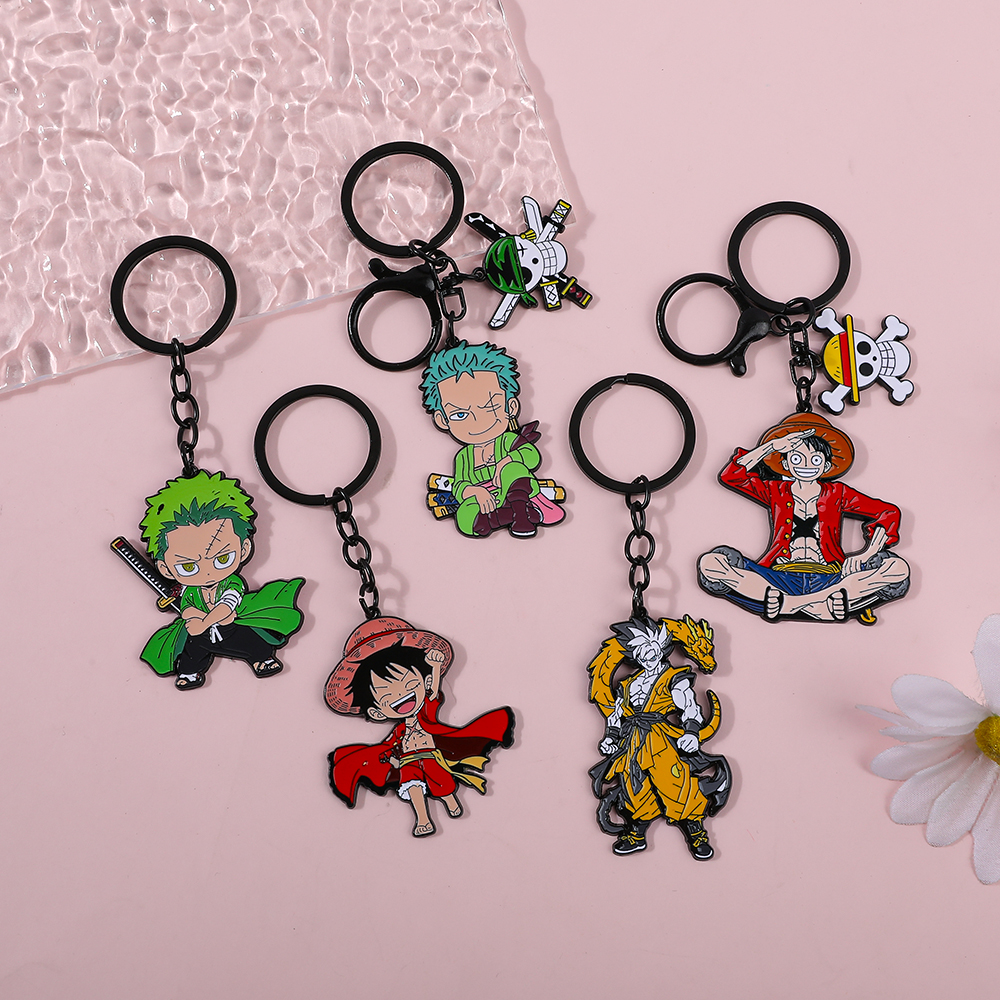 One Piece Anime Keychain Set - - Anime Cosplay One Piece 评论和价格