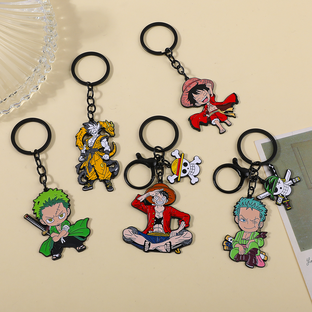 One Piece Anime Keychain Set - - Anime Cosplay One Piece 评论和价格