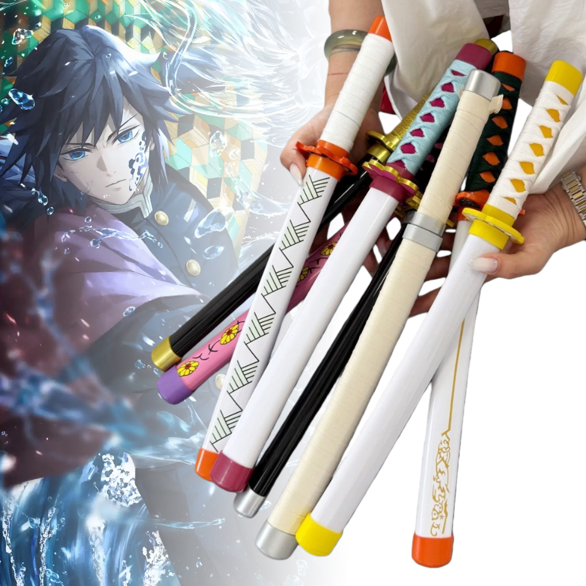 16inch Tomioka Giyuu Katana An - Anime Cosplay Katana 评论和价格