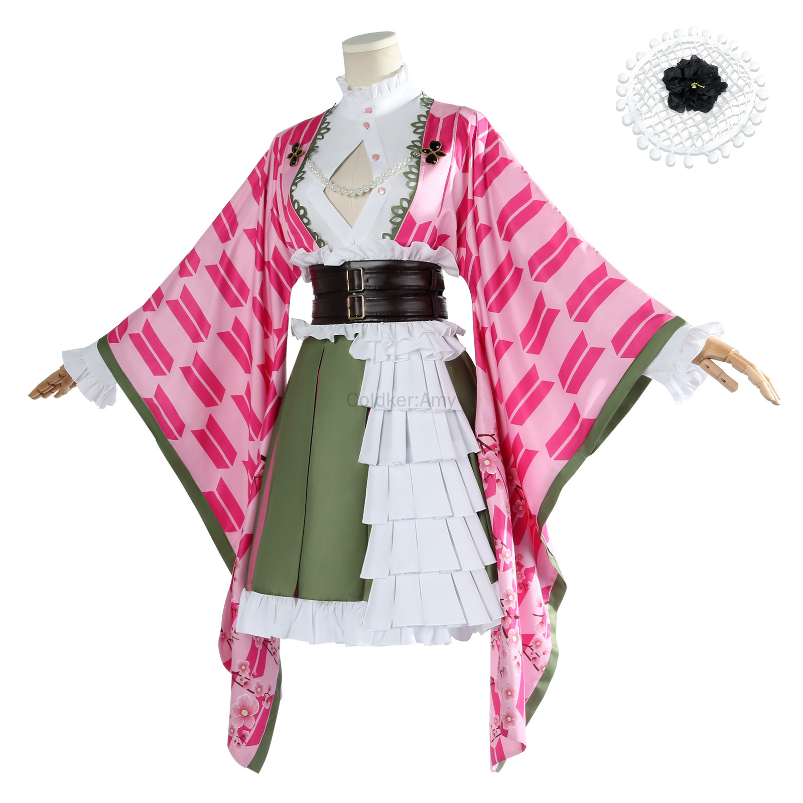 Mitsuri Cosplay Kanroji Mitsur - Anime Cosplay Kimono 评论和价格