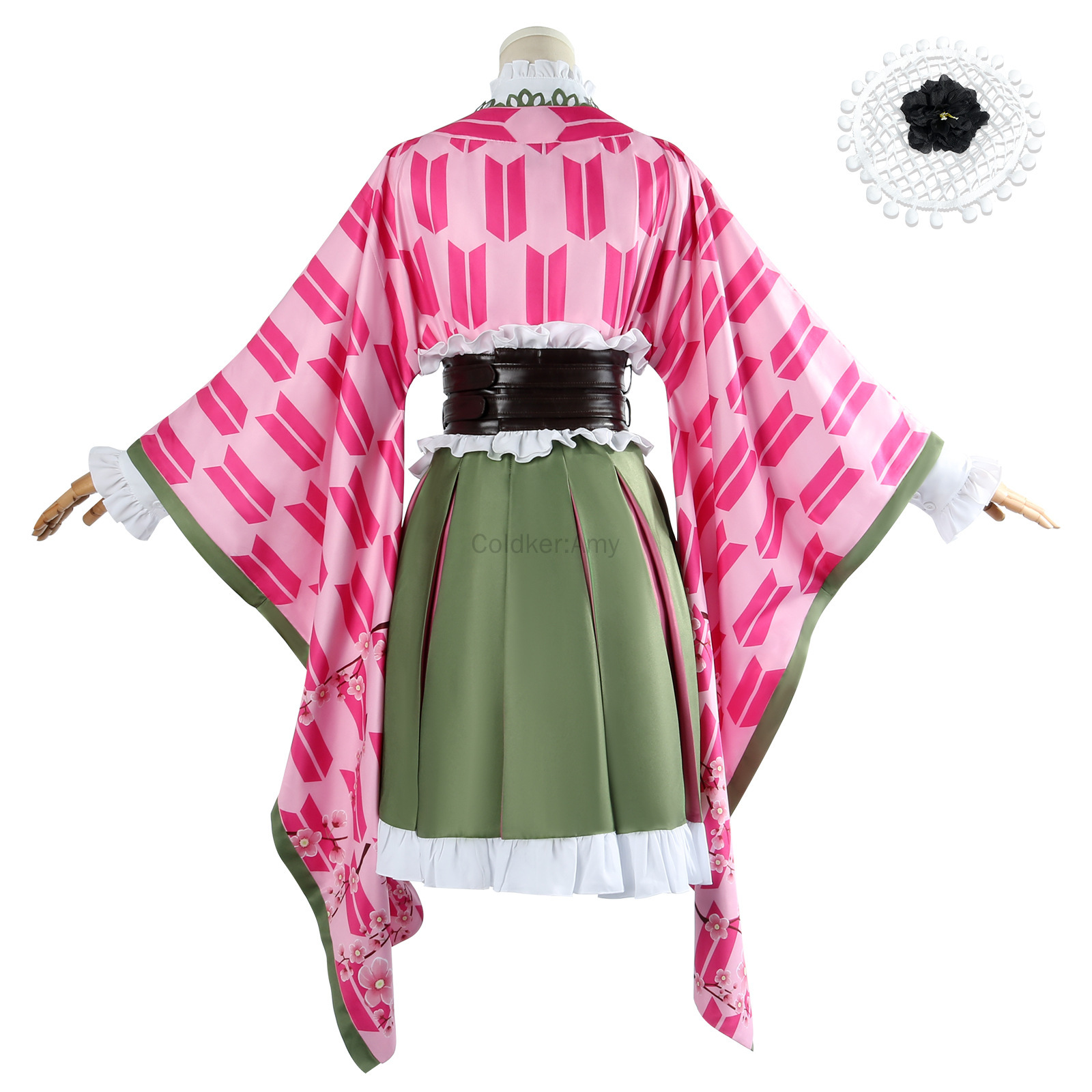 Mitsuri Cosplay Kanroji Mitsur - Anime Cosplay Kimono 评论和价格