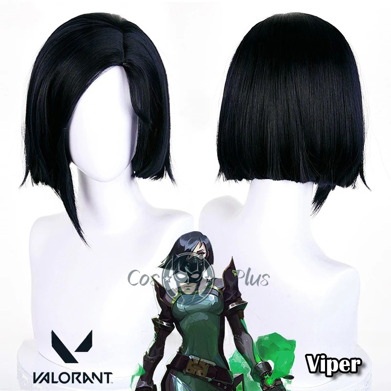 Game Valorant Viper Cosplay Wi - Anime Cosplay Girl With Black Hair 评论和价格