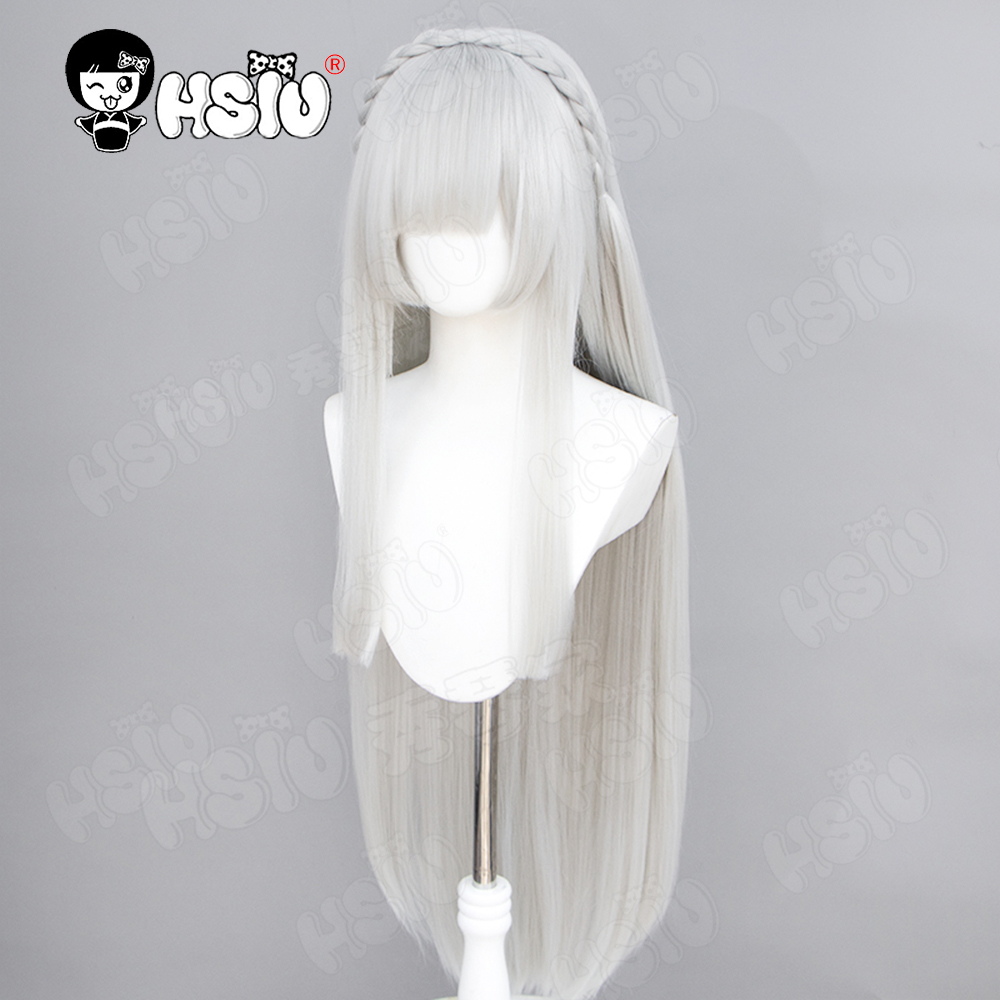 Emilia Cosplay Wig Fiber synth - Re Zero Rem Wig 评论和价格