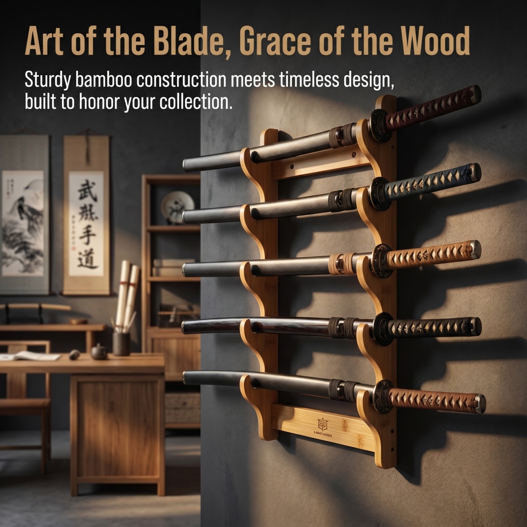 8-Layers Wall Sword Storage Sh - Anime Cosplay Katana 评论和价格