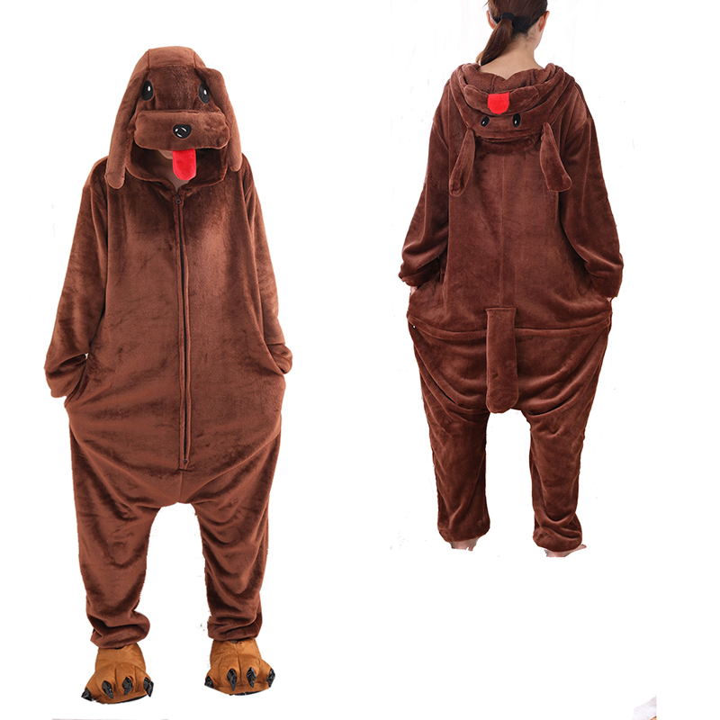 Soft Teddy Dog Pajamas Kigurum - Anime Cosplay One Piece 评论和价格