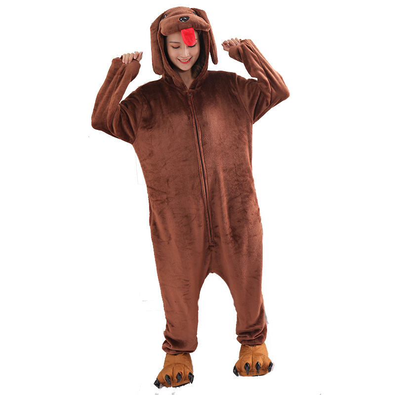 Soft Teddy Dog Pajamas Kigurum - Anime Cosplay One Piece 评论和价格