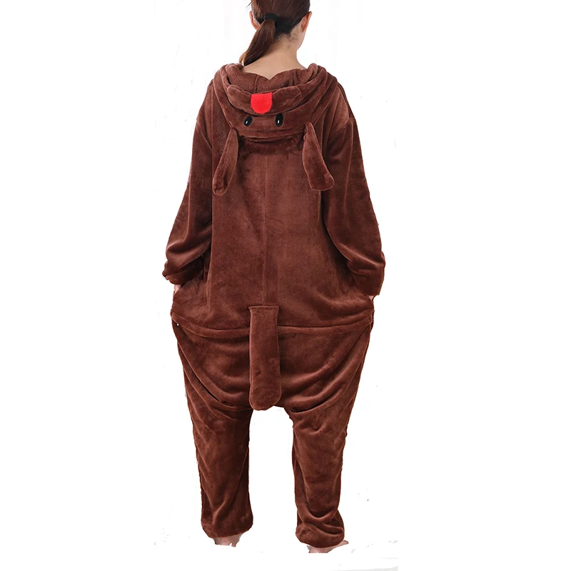Soft Teddy Dog Pajamas Kigurum - Anime Cosplay One Piece 评论和价格