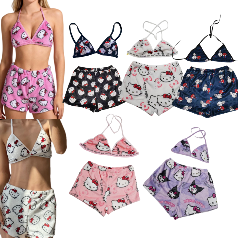 Girl Bikini Bra Shorts Hello K - Anime Cosplay Duo 评论和价格