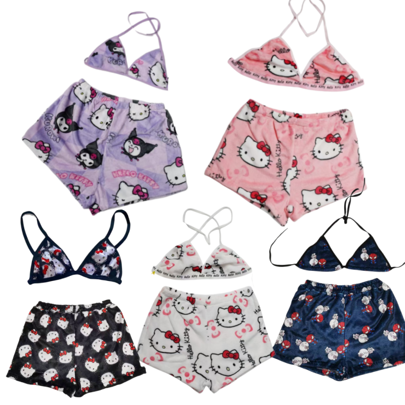 Girl Bikini Bra Shorts Hello K - Anime Cosplay Duo 评论和价格