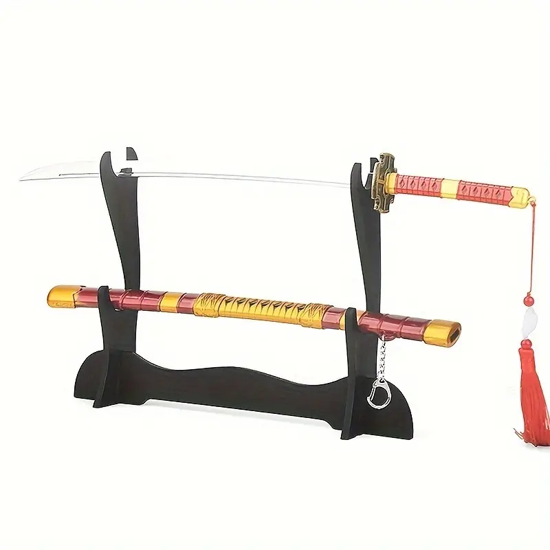 Black Samurai Sword Display St - Anime Cosplay Katana 评论和价格