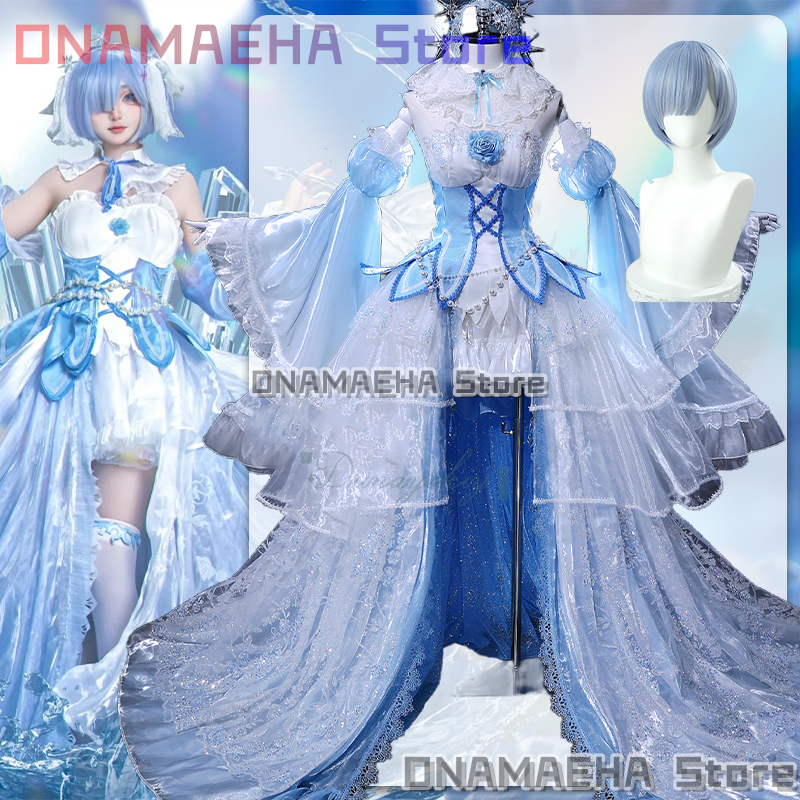 {ONAMAEHA}Ramu Gorgeous Unifor - Re Zero Rem Wig 评论和价格