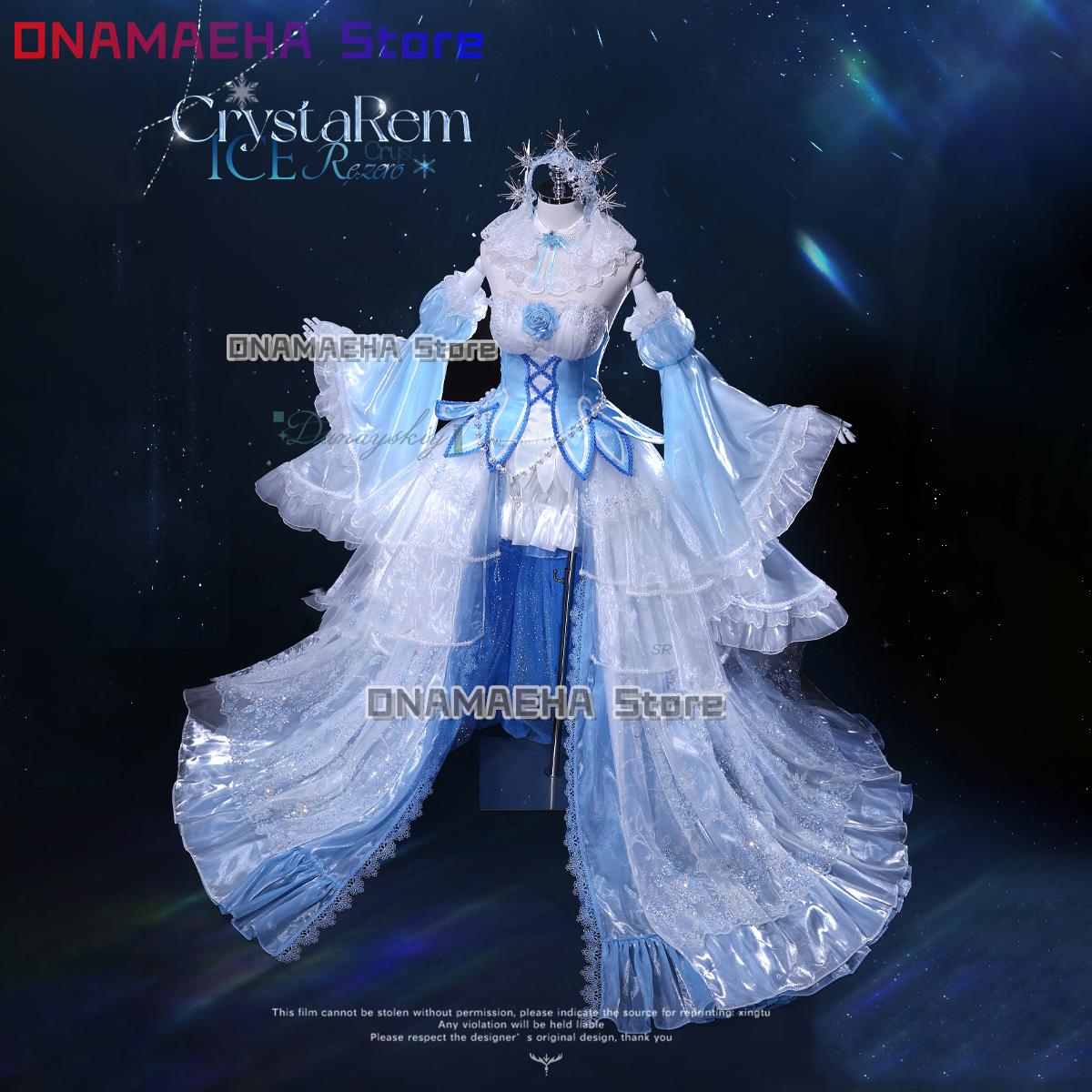 {ONAMAEHA}Ramu Gorgeous Unifor - Re Zero Rem Wig 评论和价格