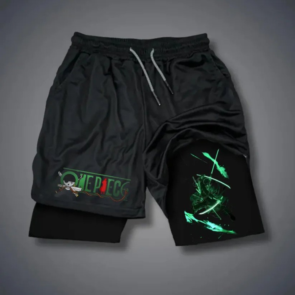 One Piece Men's Double Shorts  - Anime Cosplay Duo 评论和价格
