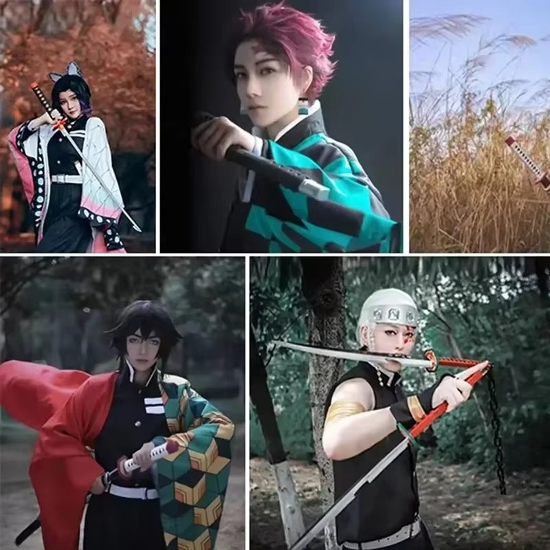 41in/104cm Demon Slayer Katana - Anime Cosplay Katana 评论和价格