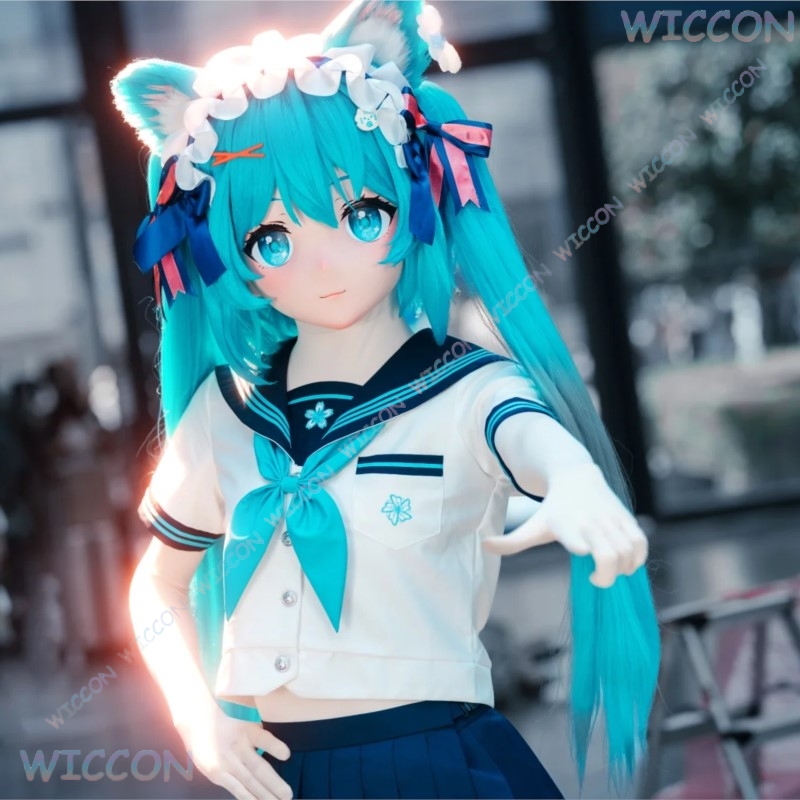 Kigurumi Female Face Mask Anim - Anime Cosplay Diy 评论和价格