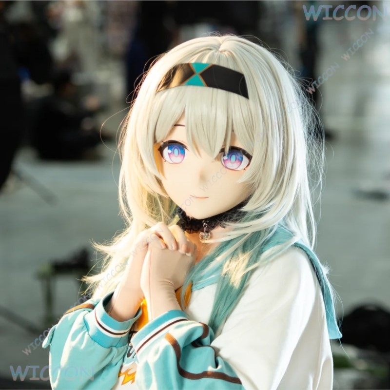 Kigurumi Female Face Mask Anim - Anime Cosplay Diy 评论和价格