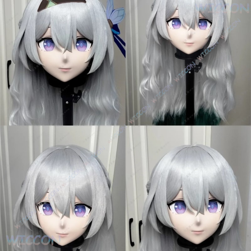 Kigurumi Female Face Mask Anim - Anime Cosplay Diy 评论和价格