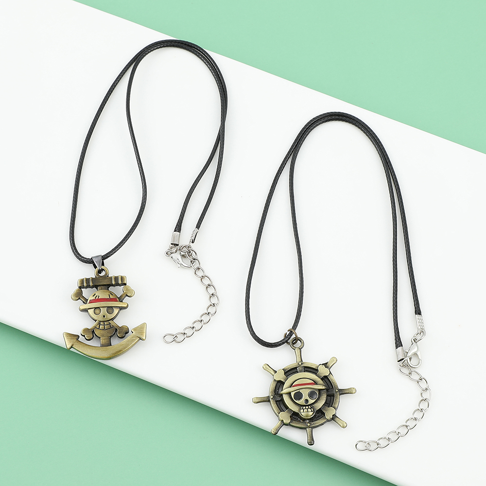 One Piece Skull Logo Necklace  - Anime Cosplay One Piece 评论和价格