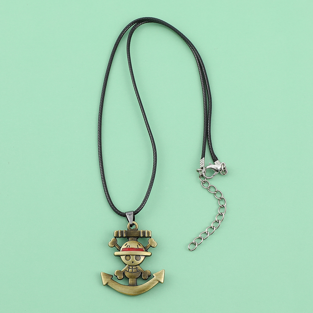 One Piece Skull Logo Necklace  - Anime Cosplay One Piece 评论和价格