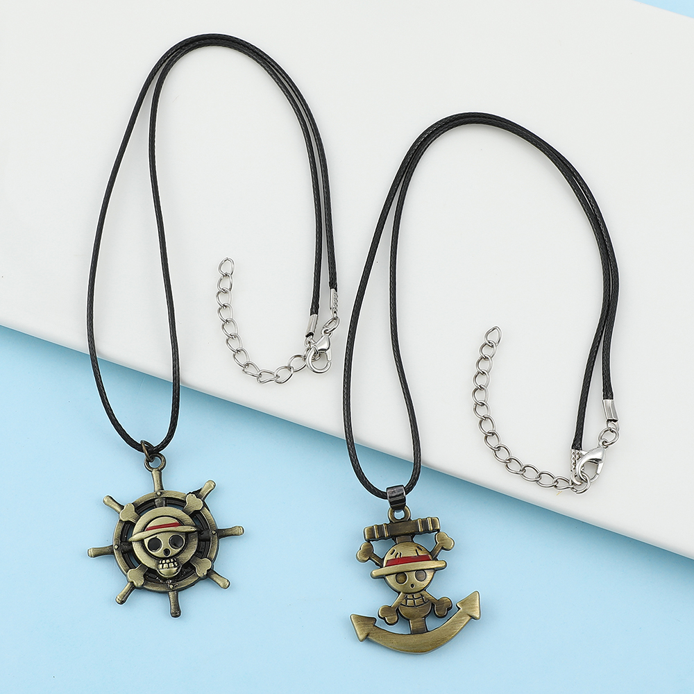 One Piece Skull Logo Necklace  - Anime Cosplay One Piece 评论和价格
