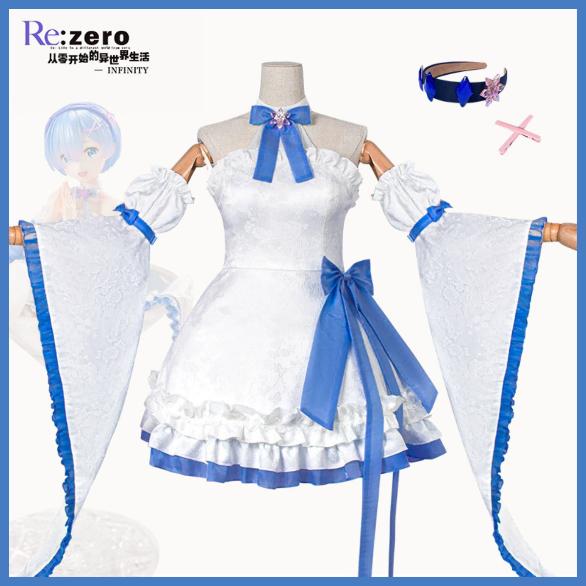 XqAnime Re:Life in A Different - Re Zero Rem Wig 评论和价格